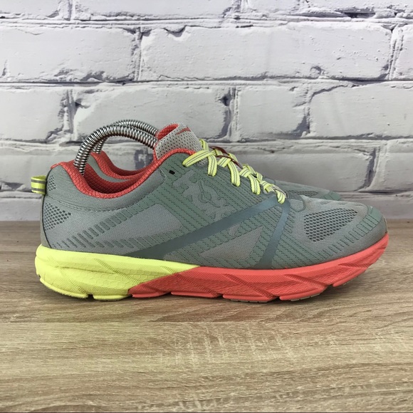 Hoka One One Shoes - Hoka One One Tracer 2 Gray Orange Running Shoes
